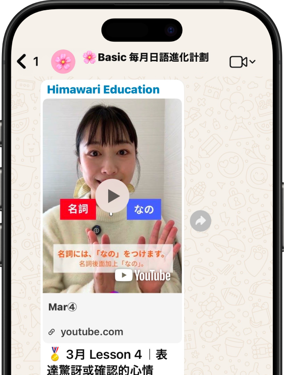 透過WhatsApp看短影片。